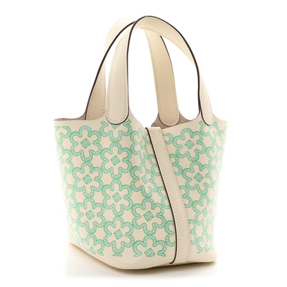 Hermes Swift Micro Lucky Daisy Picotin Lock  Nata Vert 3 of 11