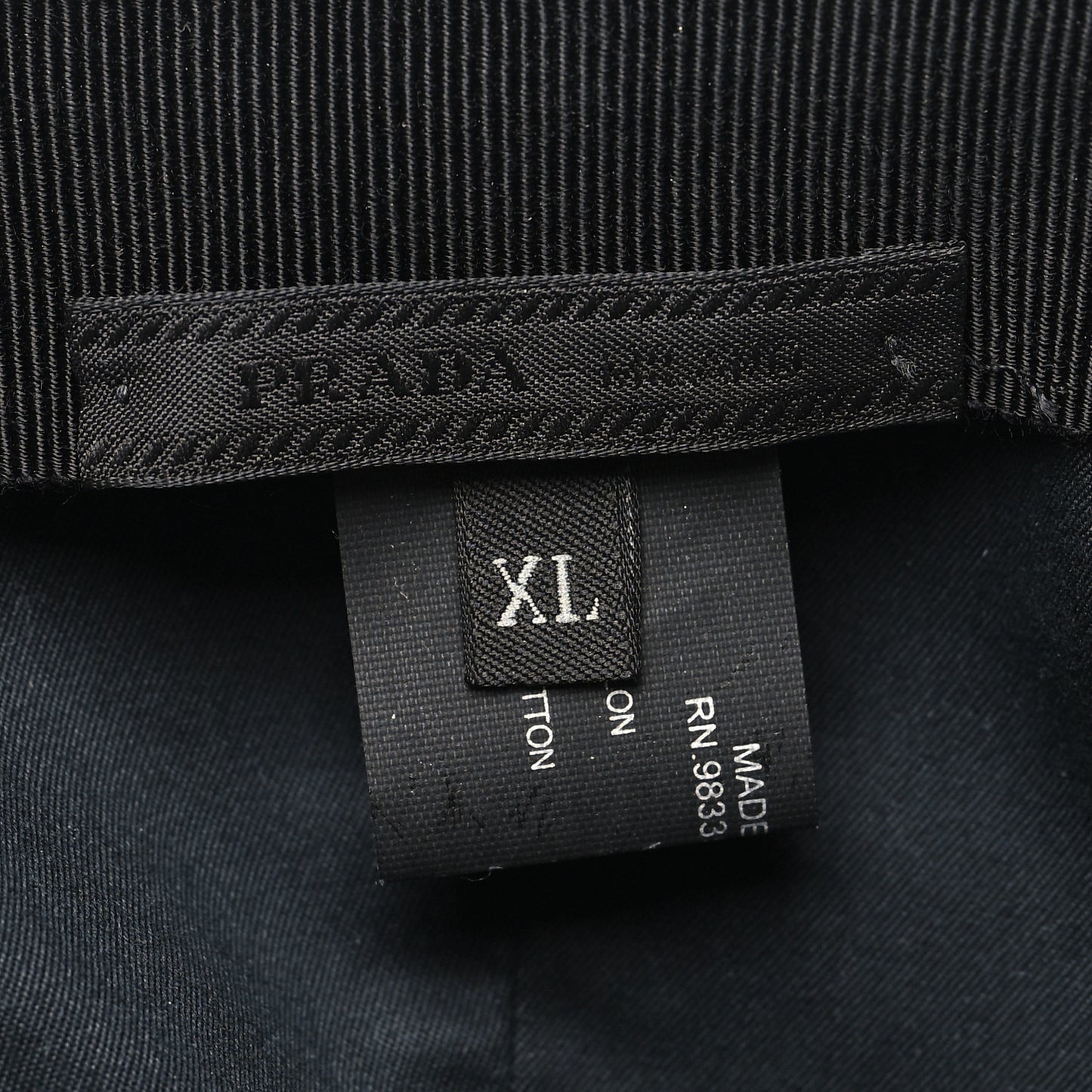 Nylon Baseball Cap XL Black