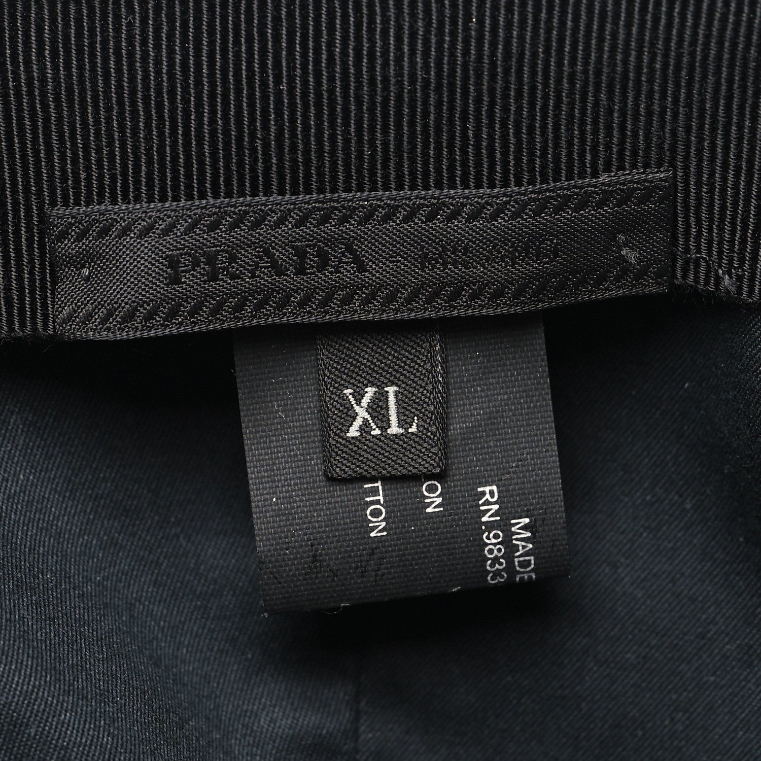 Prada Nylon Baseball Cap XL Black 7 of 7