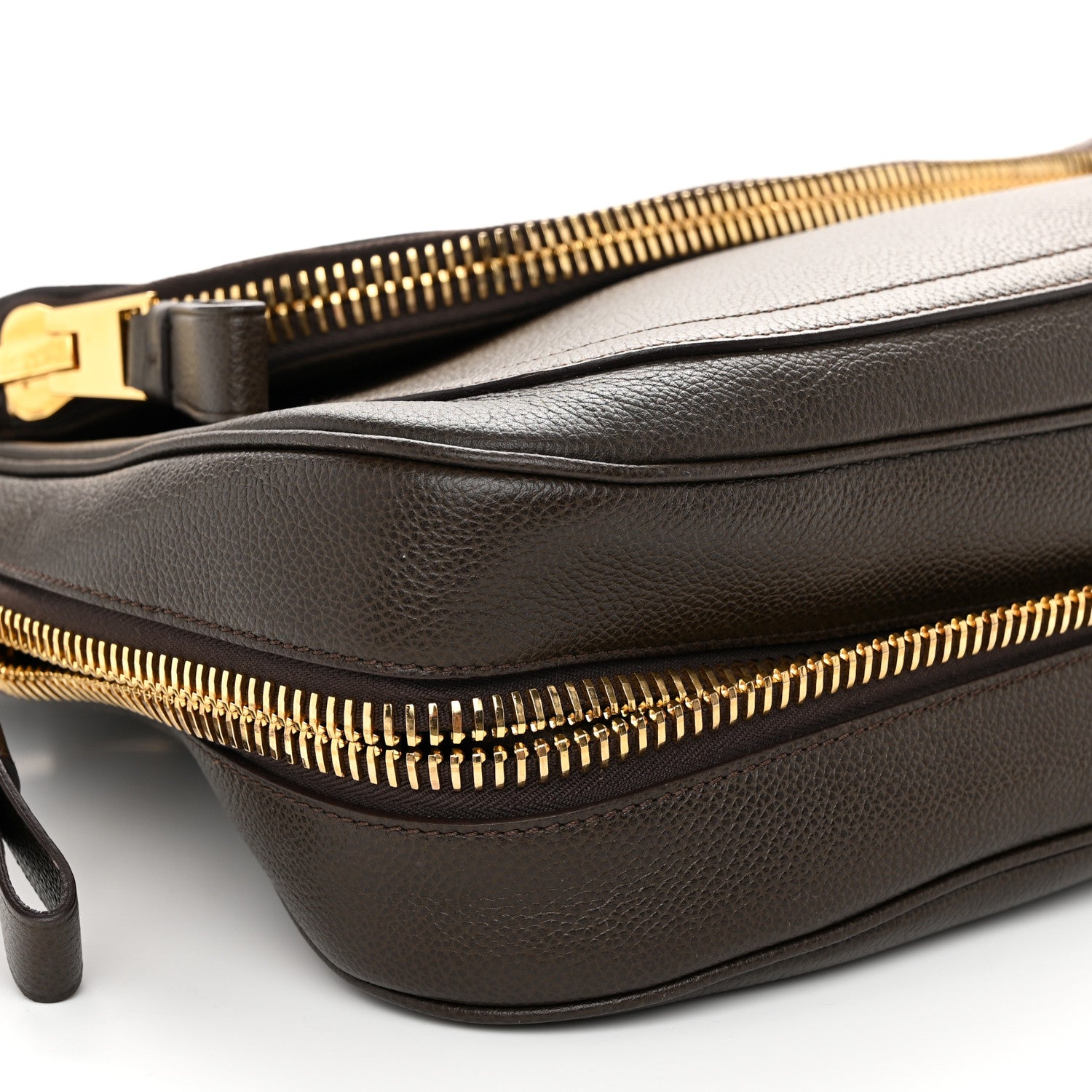 Tom Ford Grained Calfskin Large Jennifer Crossbody Bag Brown 9 of 10