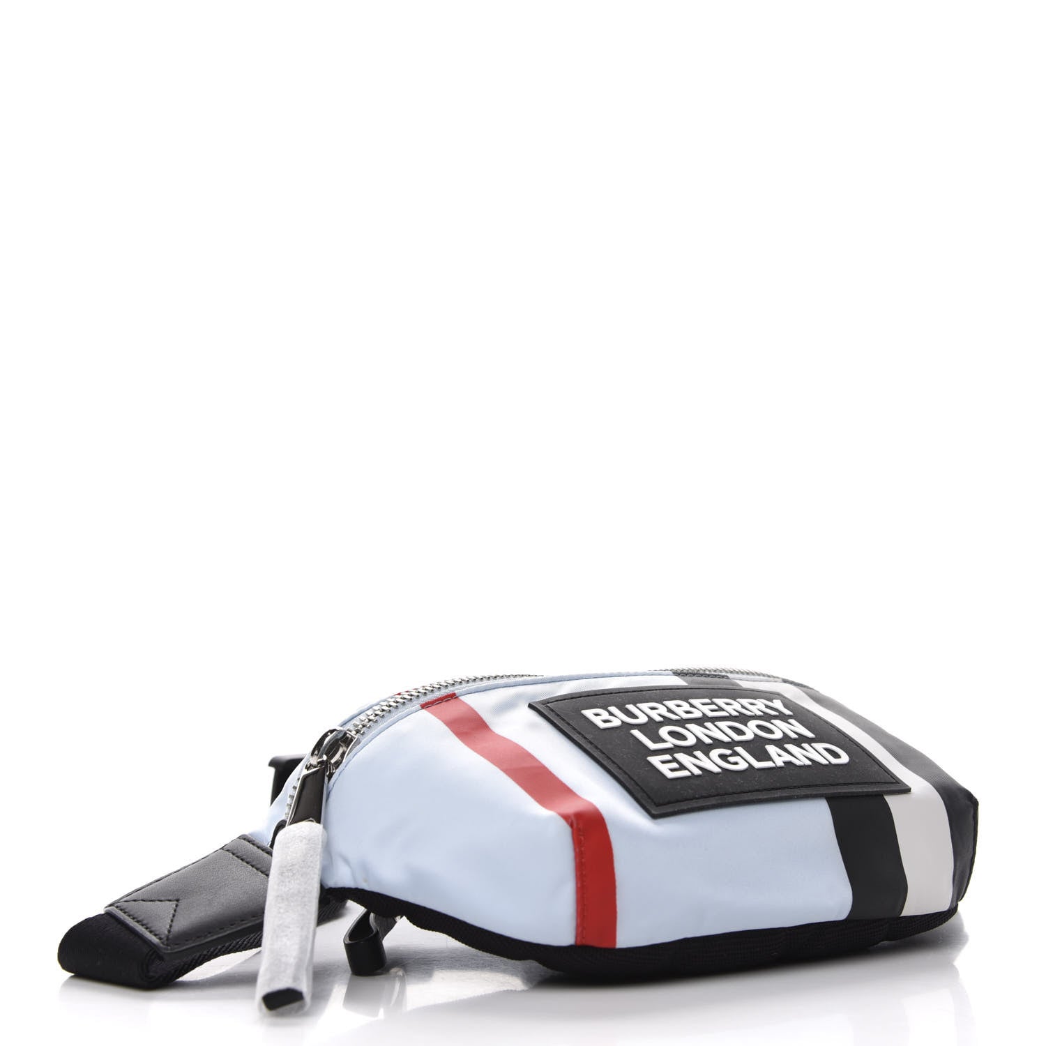 Burberry Econyl Logo Print Check Childrens Bum Bag Blue 4 of 8