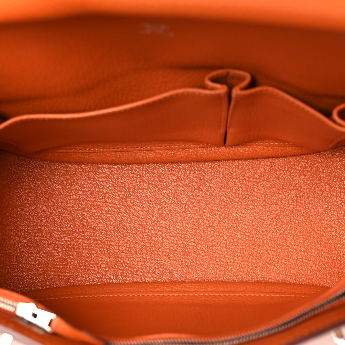 Hermes Taurillon Clemence Jypsiere 28 Orange 5 of 10