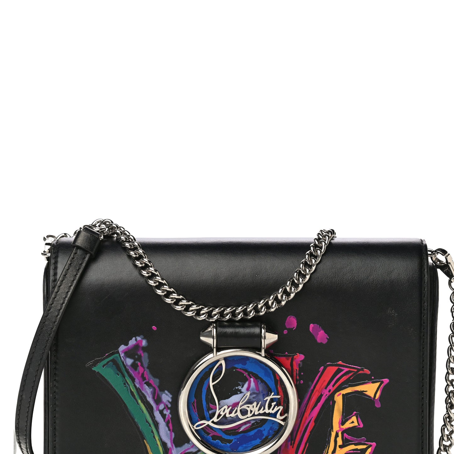Calfskin Love RubyLou Clutch Black