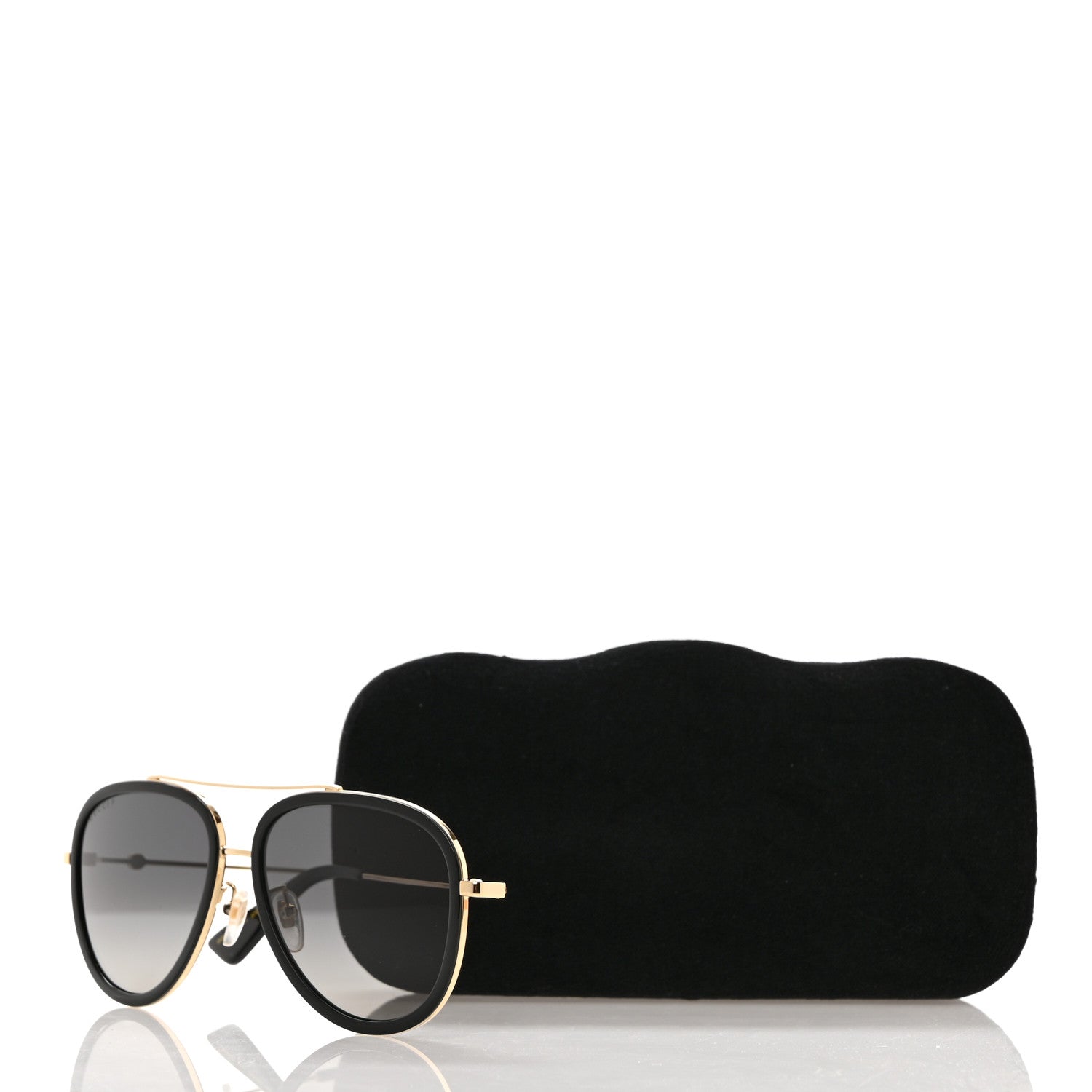 Gucci Metal Aviator Sunglasses GG0062S Black 8 of 8