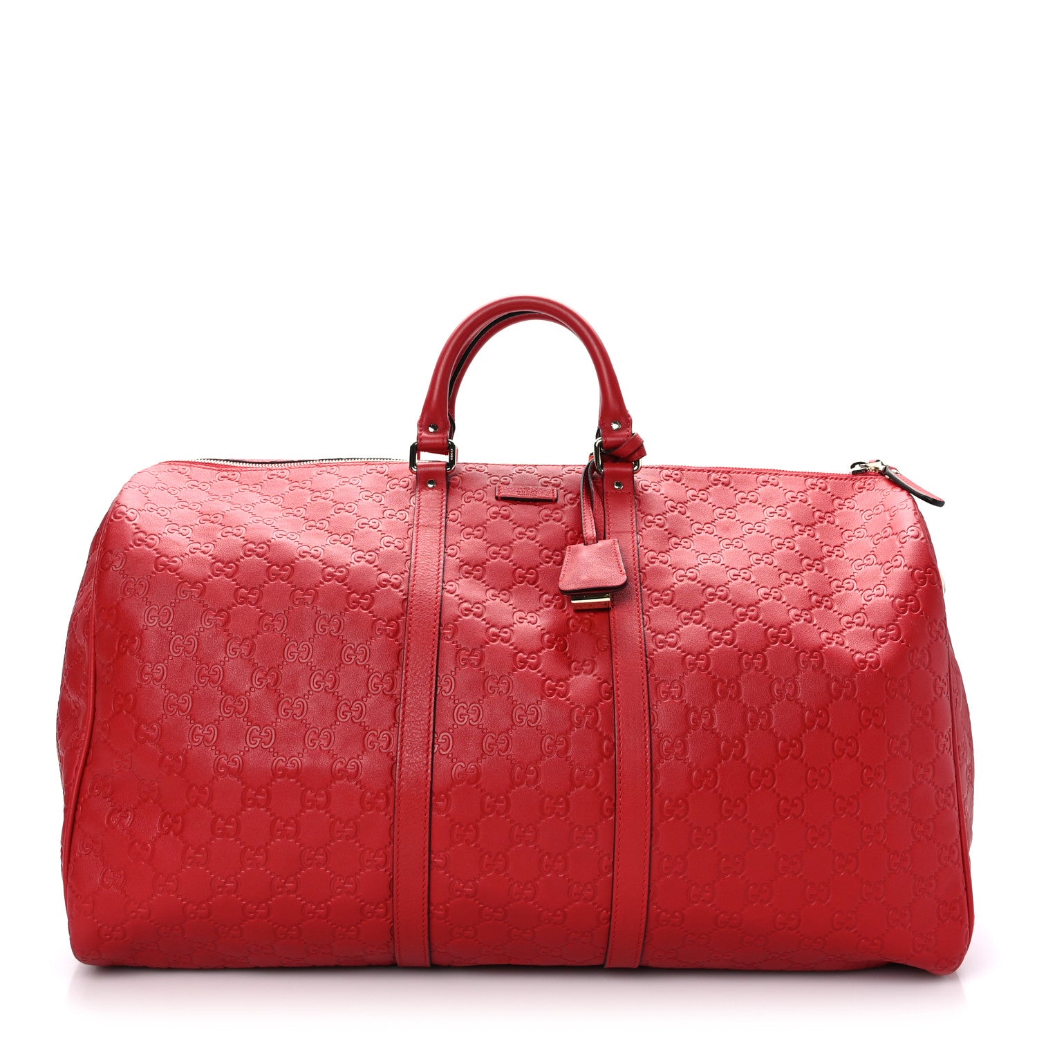Gucci Guccissima Large Carry On Duffle Red 1 of 11