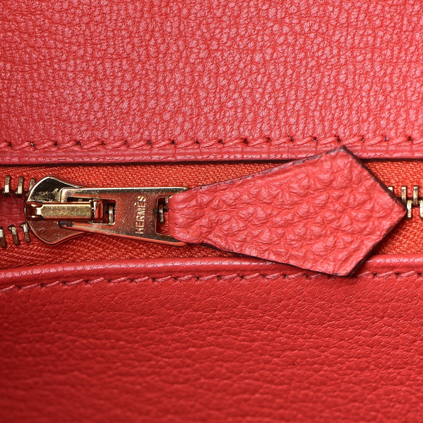Togo Birkin 30 Rouge Pivoine