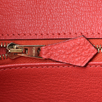 Hermes Togo Birkin 30 Rouge Pivoine 22 of 37