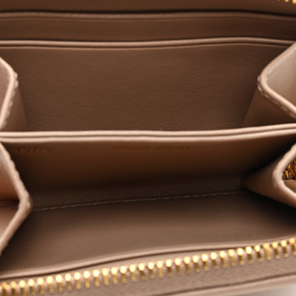 Miu Miu Nappa Matelasse Zip Around Compact Wallet Cipria 5 of 6