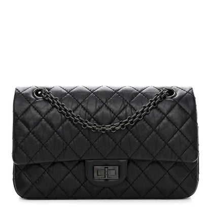 Chanel Aged Calfskin Quilted 2.55 Reissue 225 Flap So Black 1 of 11