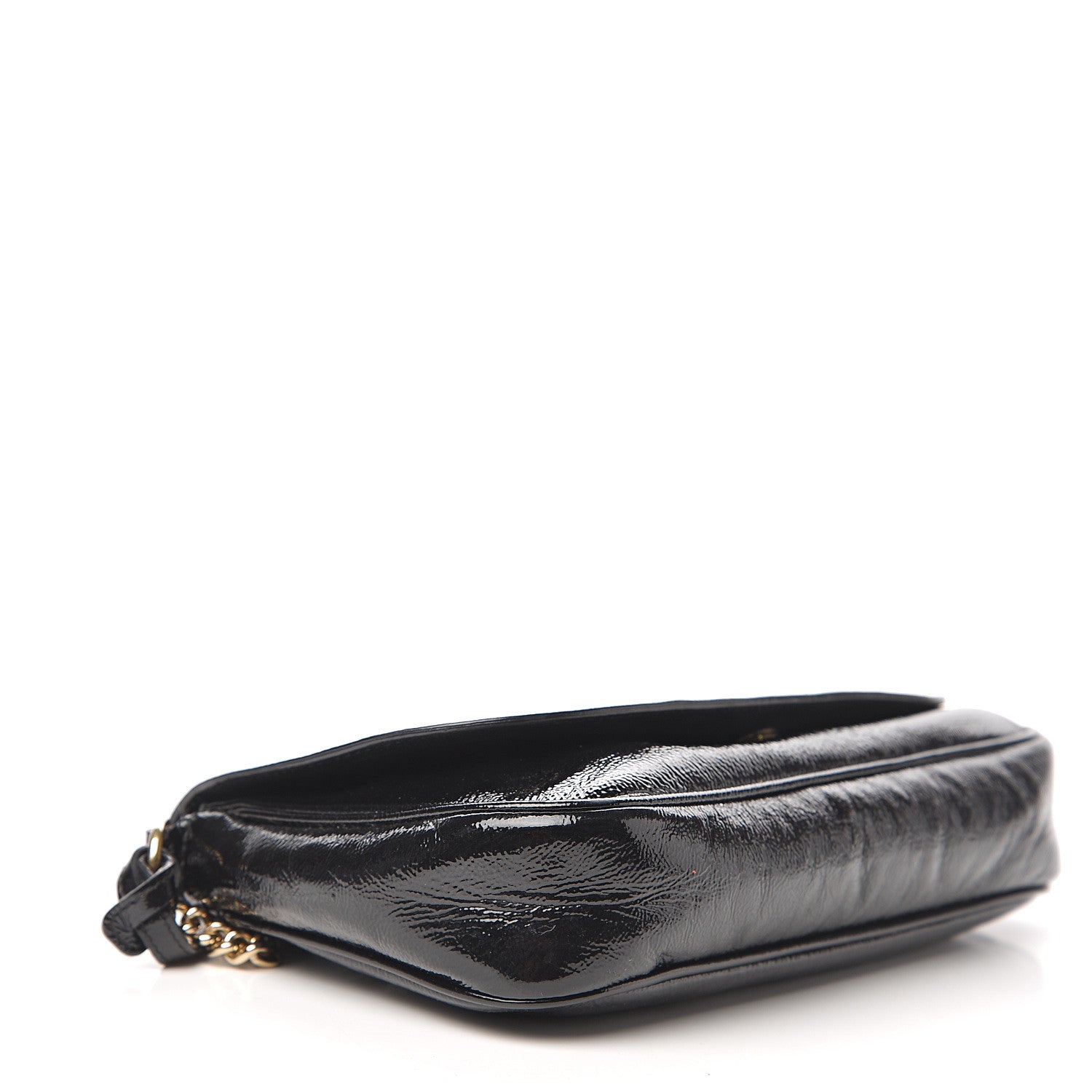 Gucci Patent Medium Soho Flap Crossbody Black 5 of 17