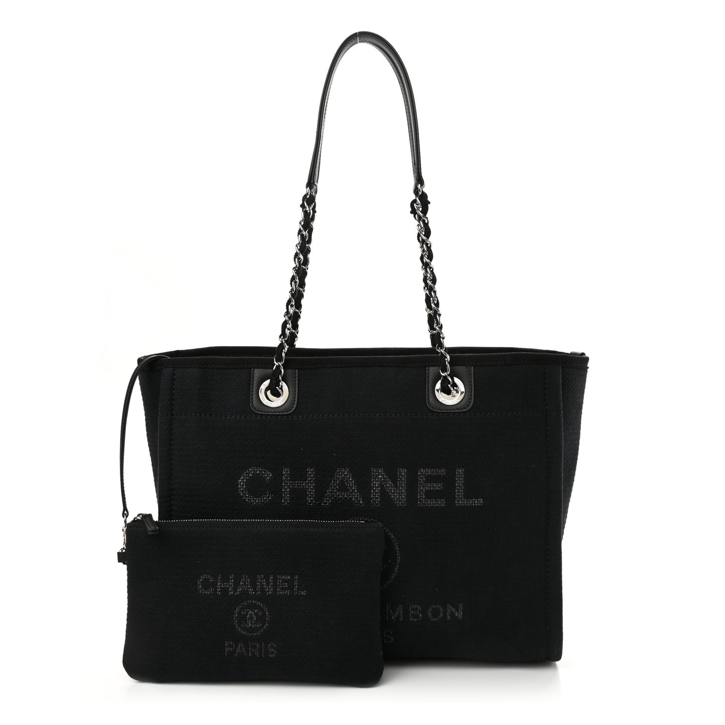 Mixed Fibers Small Deauville Tote Black