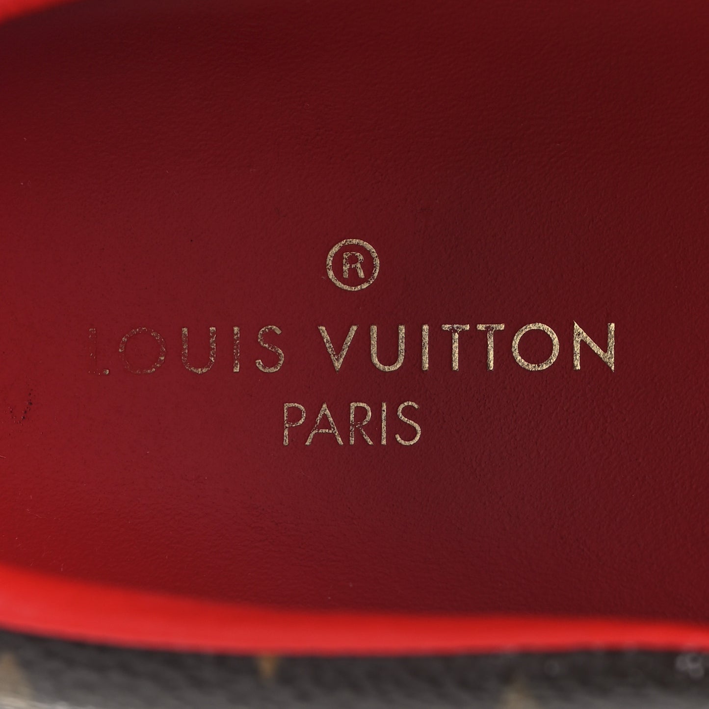 Monogram Frontrow Slip On Sneakers 36.5 Rouge