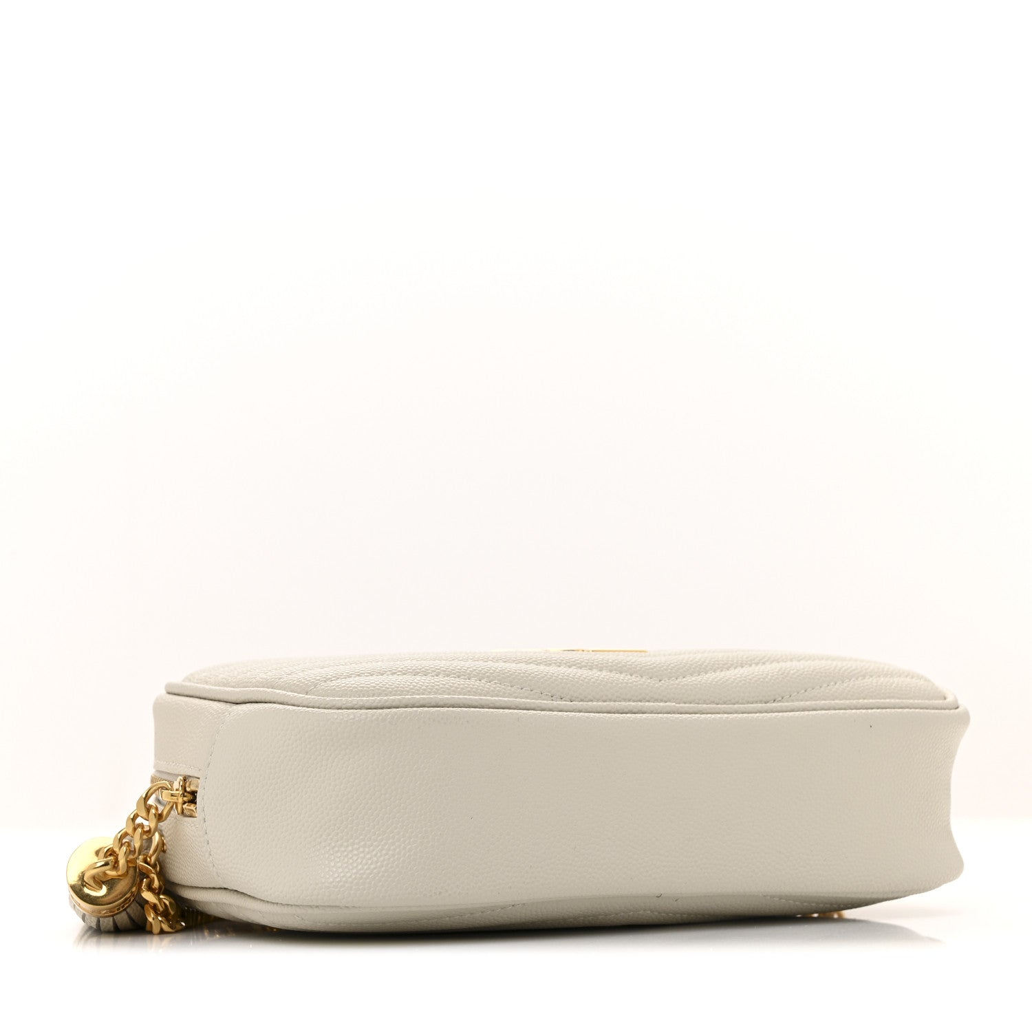 Saint Laurent Grain De Poudre Matelasse Monogram Mini Lou Camera Bag Crema Soft 7 of 25