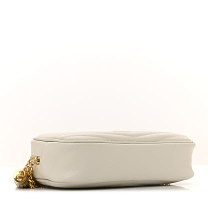 Saint Laurent Grain De Poudre Matelasse Monogram Mini Lou Camera Bag Crema Soft 7 of 25