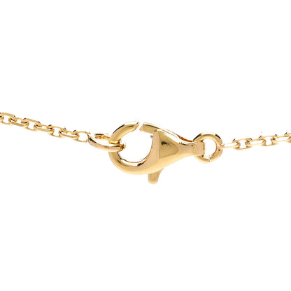 Van Cleef & Arpels 18K Yellow Gold Mother of Pearl Vintage Alhambra Pendant Necklace 5 of 5
