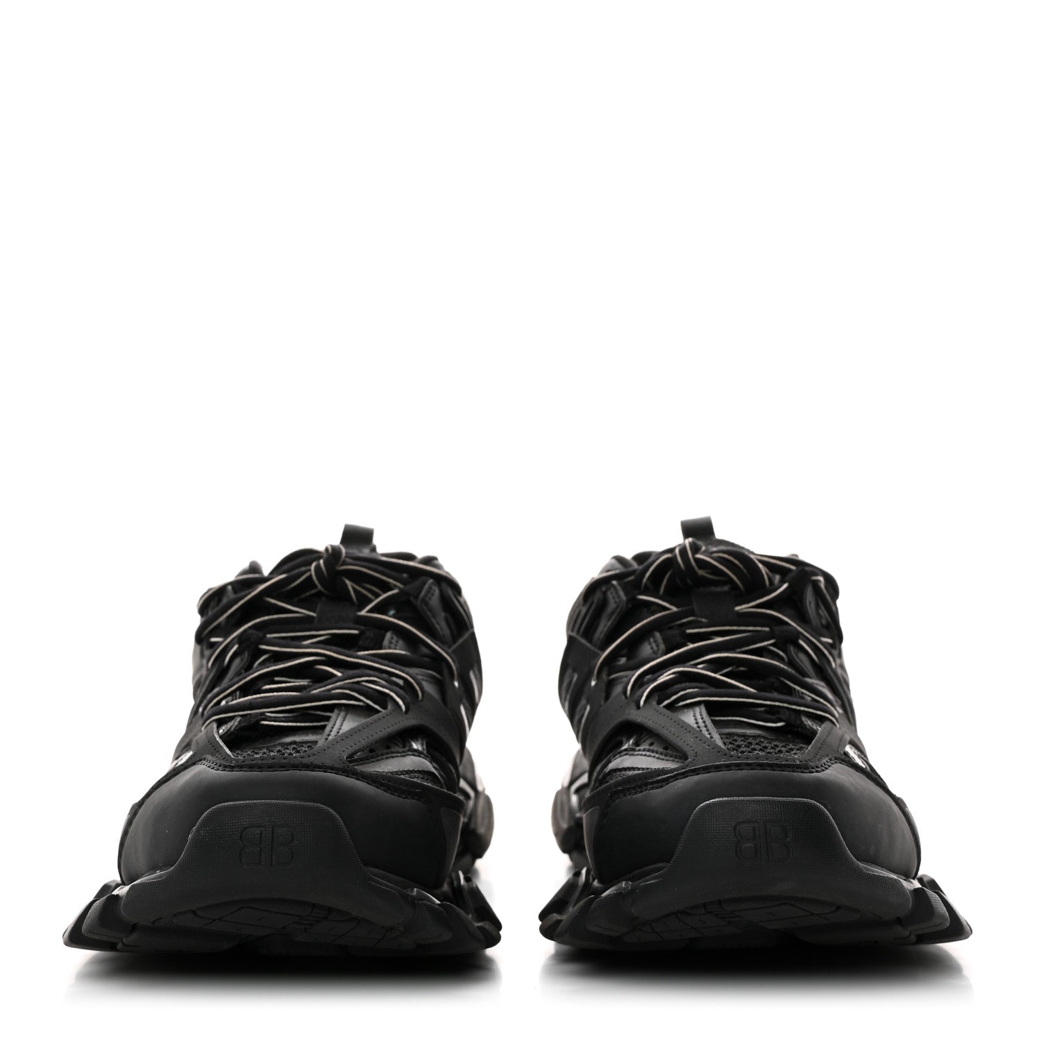Balenciaga Mesh Nylon Mens Track Sneakers 39 Black 2 of 9