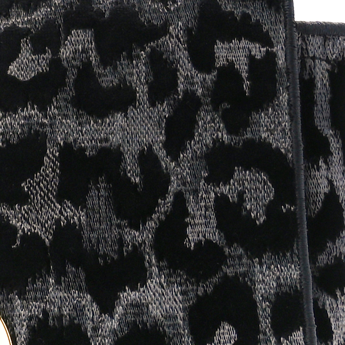 Velvet Mizza Embroidered Medium Caro Bag Gray
