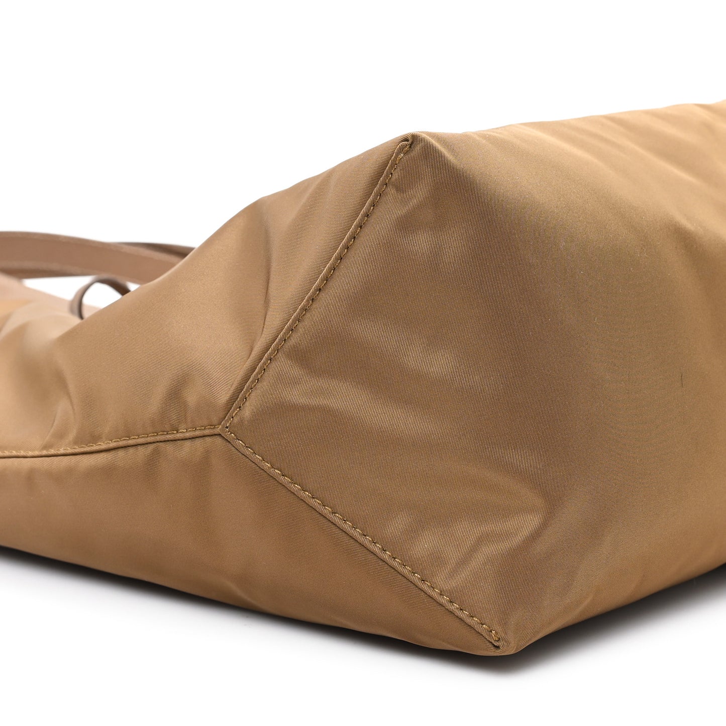 Re-Nylon Saffiano Large Tote Cork Beige