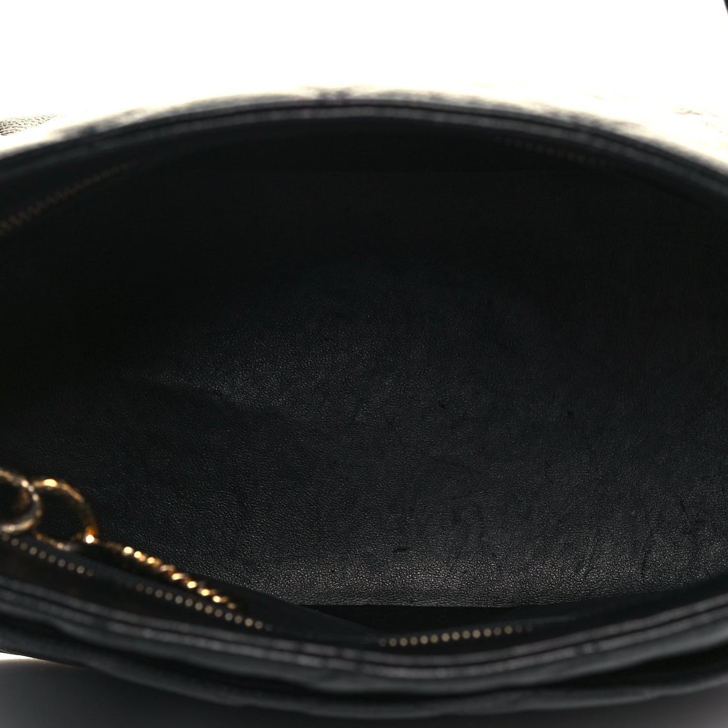 Caviar Quilted Medallion Tote Black