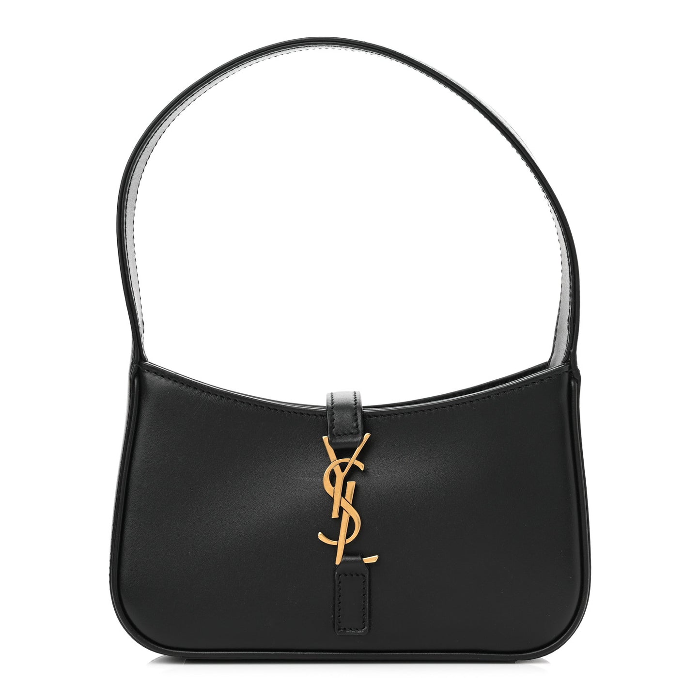 Smooth Calfskin Le 5 A 7 Mini Hobo Black