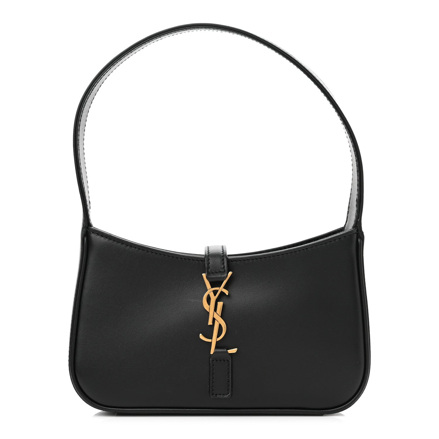 Saint Laurent Smooth Calfskin Le 5 A 7 Mini Hobo Black 1 of 8