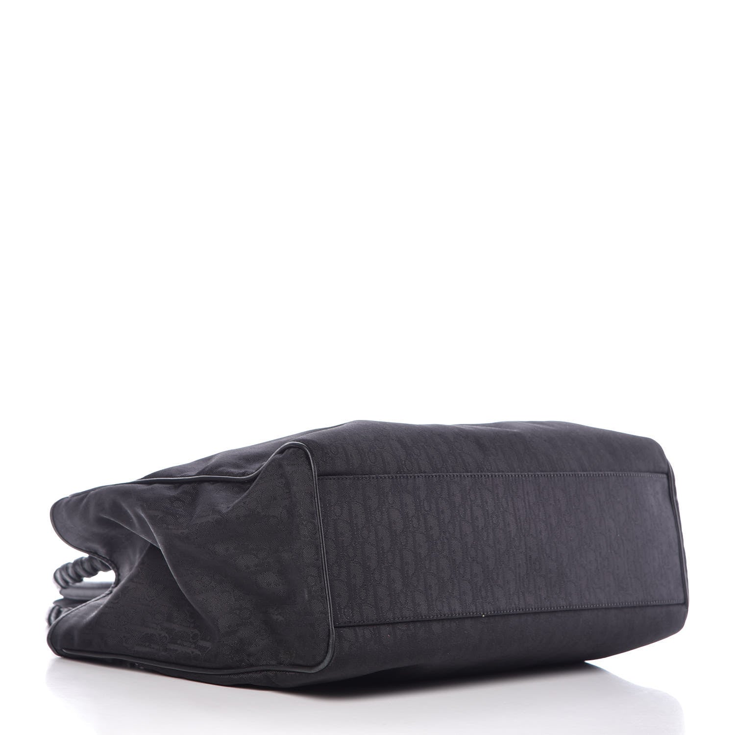 Christian Dior Nylon Monogram Lovely Shopping Tote Black 4 of 11