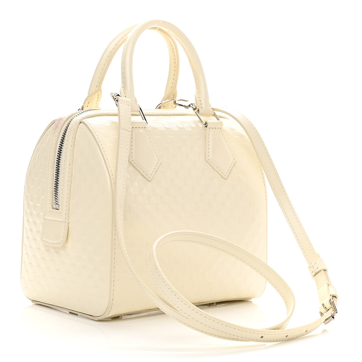 Damier Facette Speedy Cube MM Creme