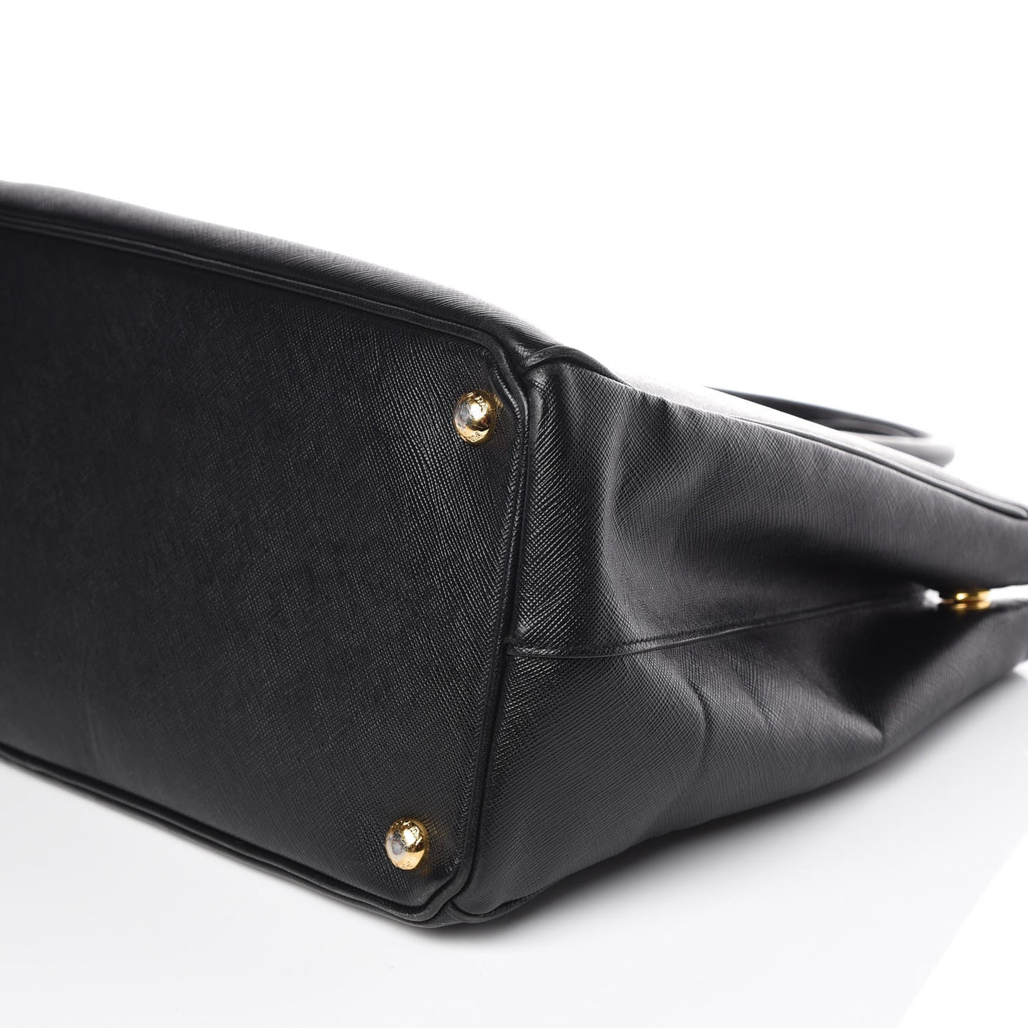 Saffiano Large Galleria Double Zip Tote Black