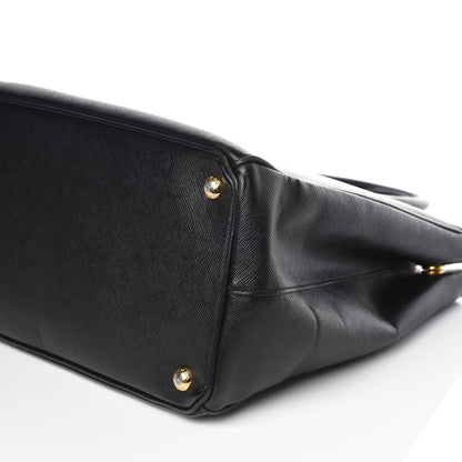 Prada Saffiano Large Galleria Double Zip Tote Black 6 of 14