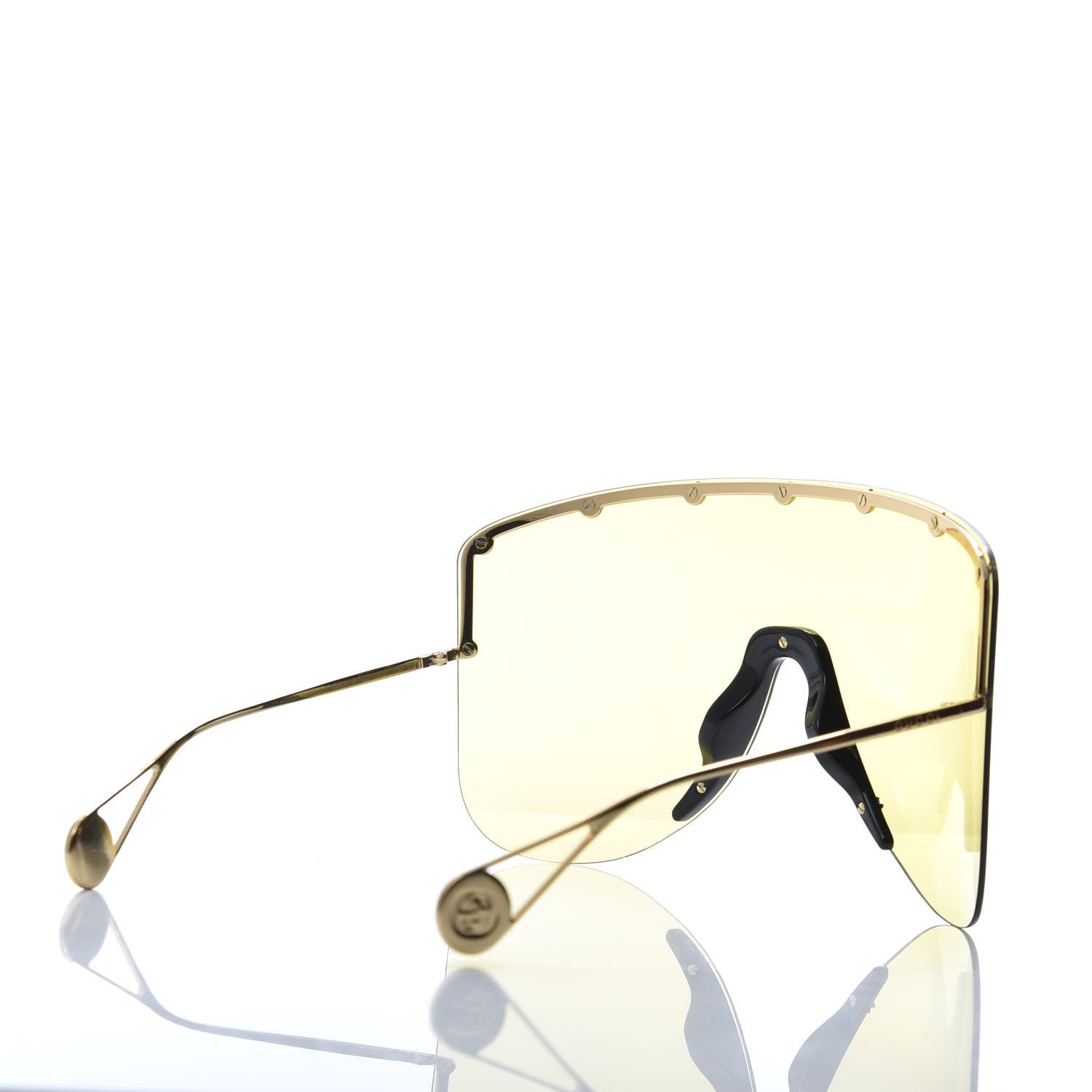 Gucci Star Studded Shield Sunglasses GG0541S Yellow 4 of 8