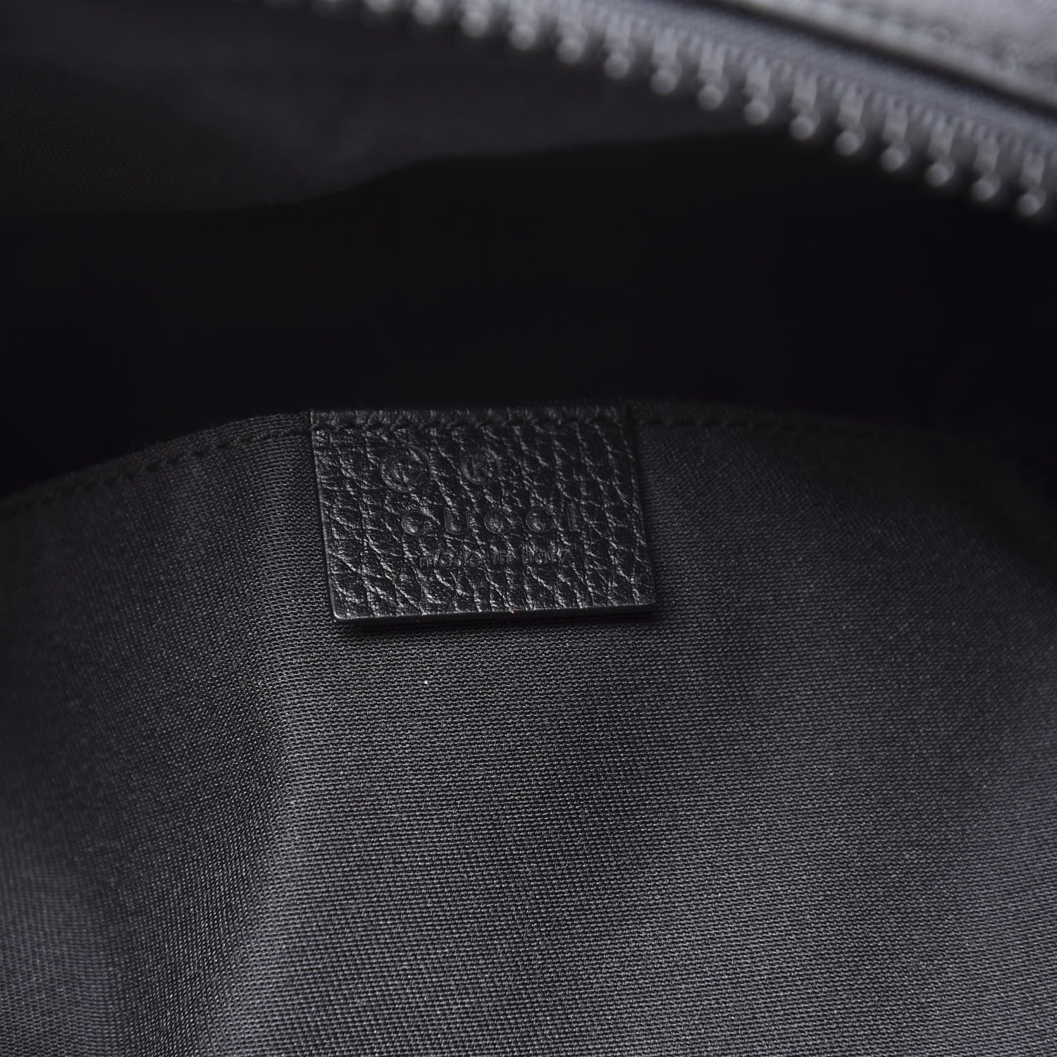 Gucci Nylon Monogram Fanny Pack Belt Bag Black 7 of 9