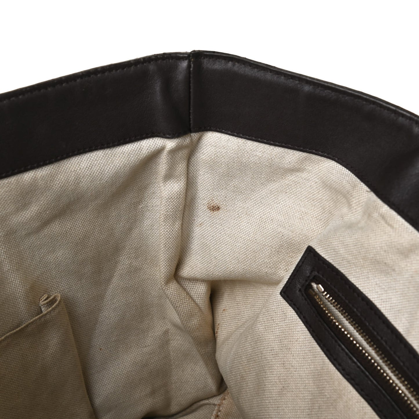 GG Supreme Monogram Medium Nice Tote Dark Brown