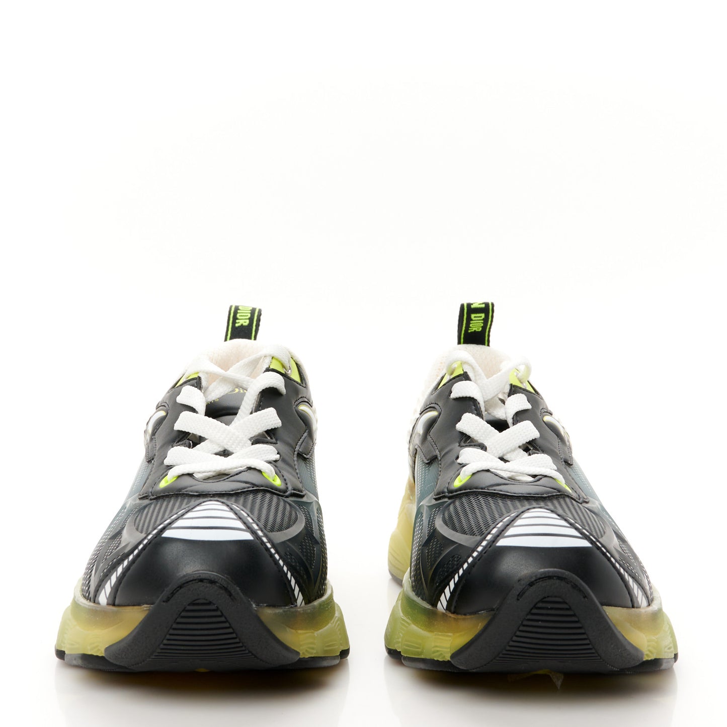 Matte Technical Fabric Mesh Dior Vibe Sneakers 37 White Yellow