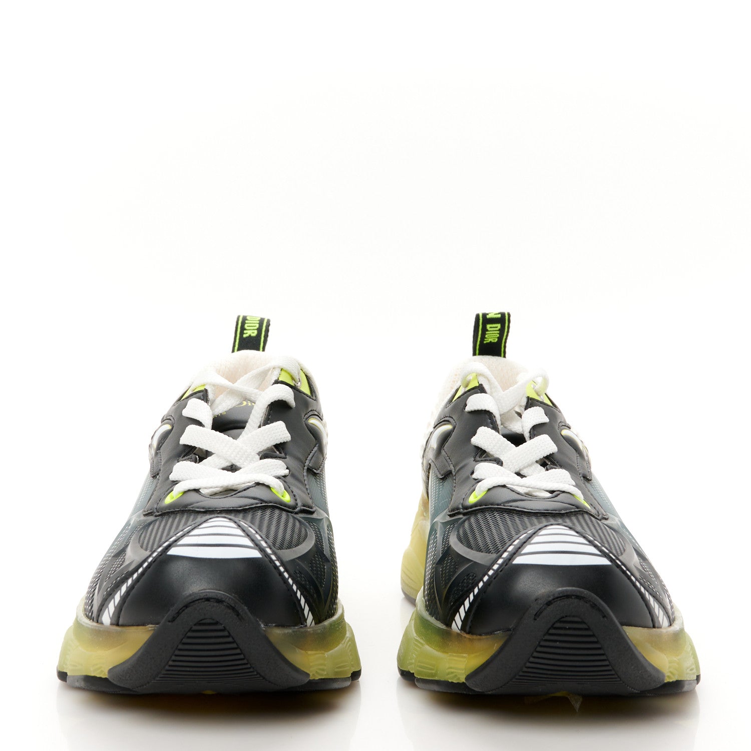 Christian Dior Matte Technical Fabric Mesh Dior Vibe Sneakers 37 White Yellow 3 of 9