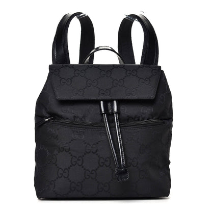 Gucci Nylon Monogram Backpack Black 1 of 4