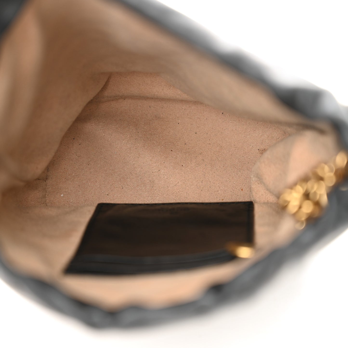 Calfskin Matelasse Mini GG Marmont 2.0 Bucket Bag Black