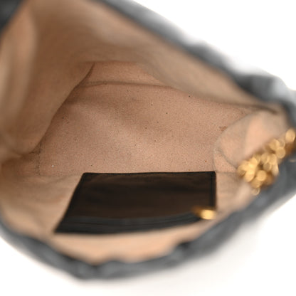 Gucci Calfskin Matelasse Mini GG Marmont 2.0 Bucket Bag Black 5 of 13