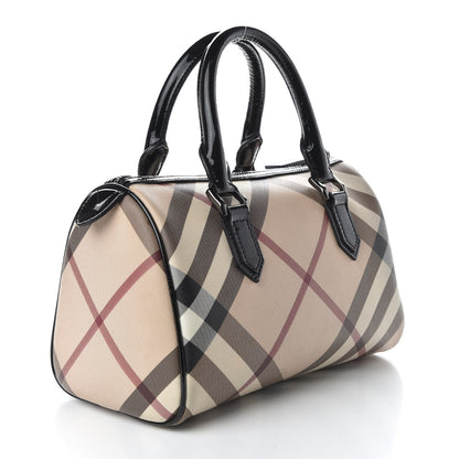 Burberry Nova Check Small Chester Bowling Bag Black 3 of 12