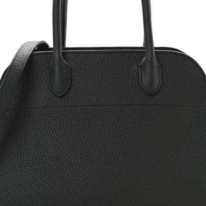 The Row Grained Calfskin Soft Margaux 10 Bag Grey 7 of 9