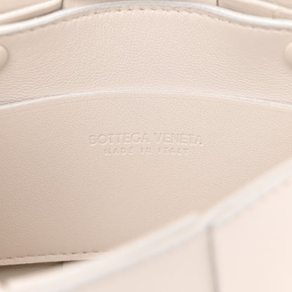 Bottega Veneta Lambskin Maxi Intrecciato Extra Mini Cassette Crossbody Bag White 6 of 12