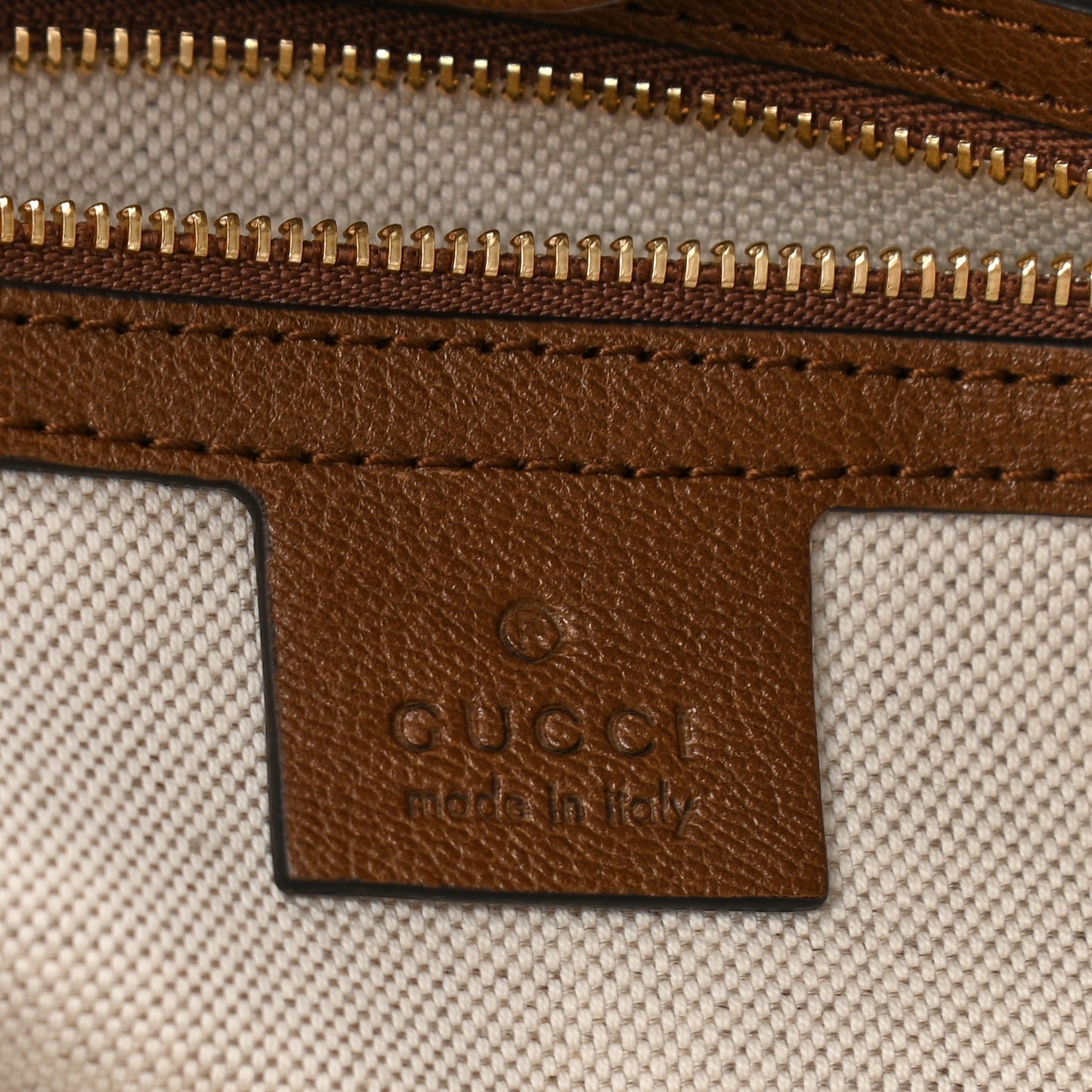 Monogram Calfskin Large Horsebit 1955 Tote Bag Beige Brown Sugar