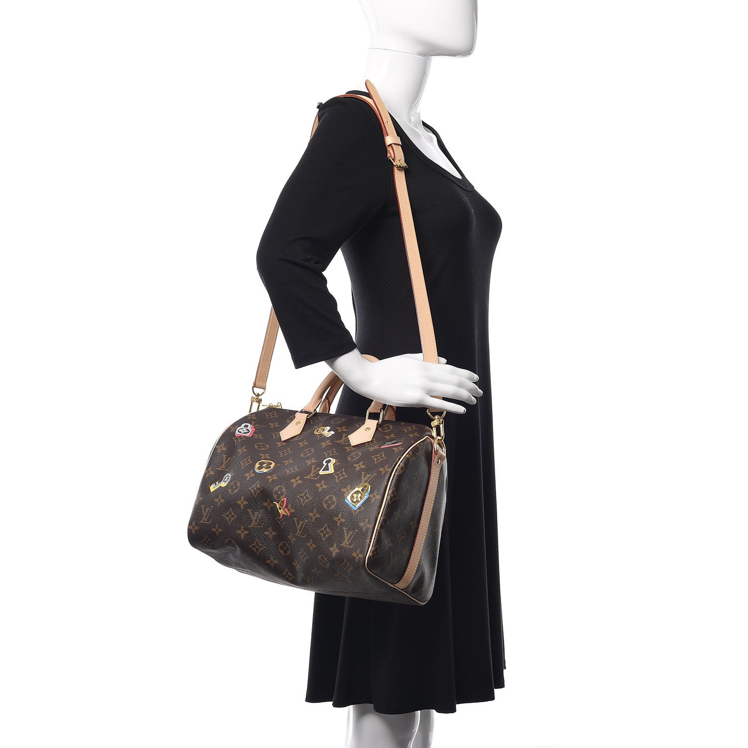 Louis Vuitton Monogram Love Lock Speedy Bandouliere 30 2 of 10