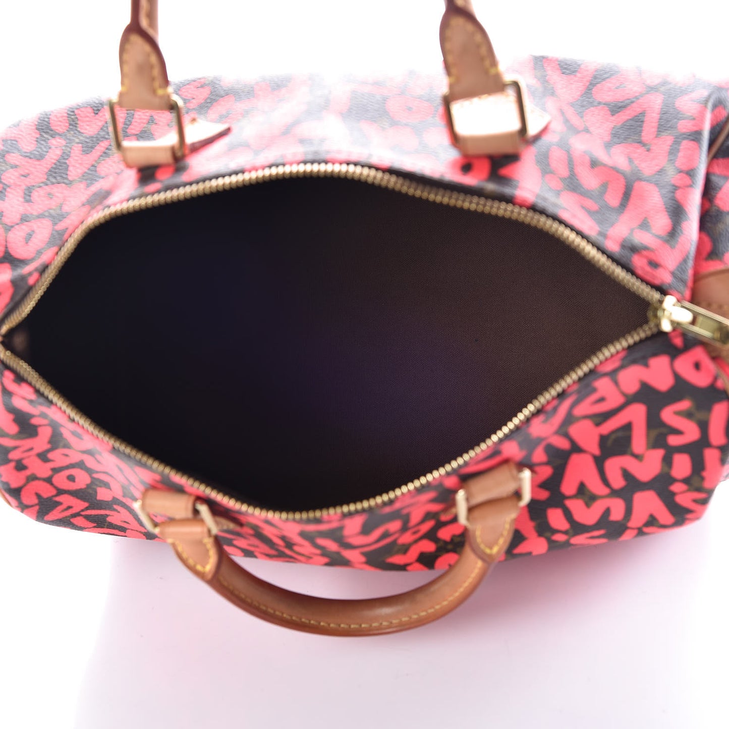 Monogram Graffiti Speedy 30 Fuchsia