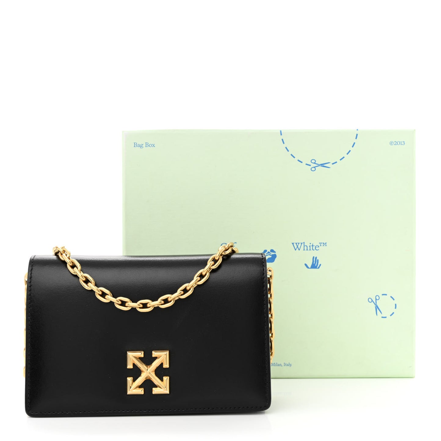 Calfskin Jitney 0.5 Shoulder Bag Black