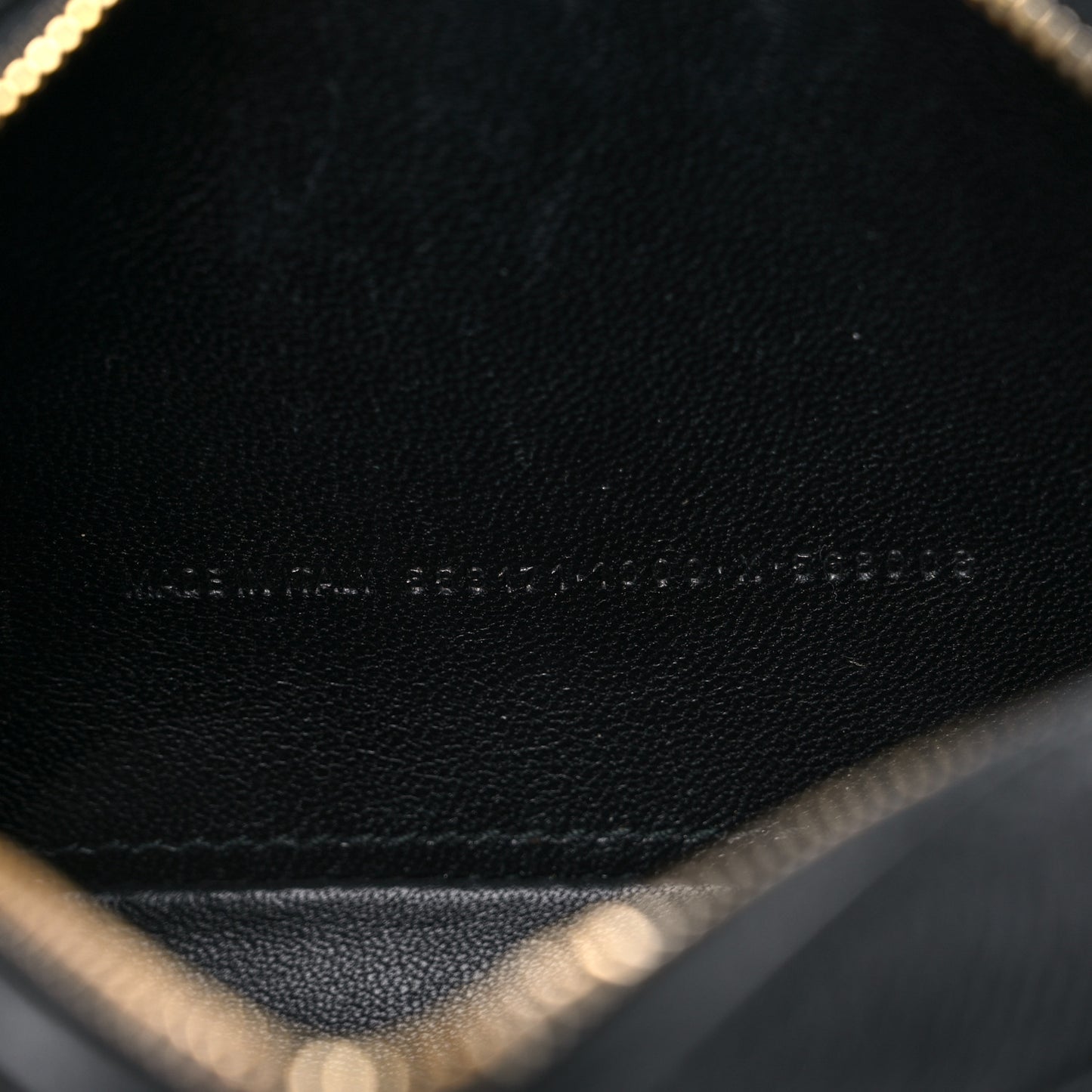 Signature Grained Calfskin Logo XS Ville Camera Bag Black White