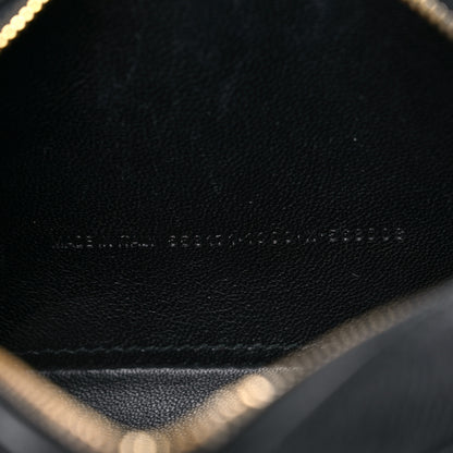 Balenciaga Signature Grained Calfskin Logo XS Ville Camera Bag Black White 7 of 10