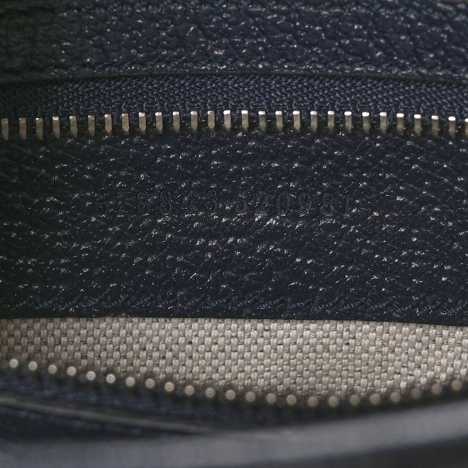 Gucci GG Supreme Monogram Textured Dollar Calfskin Web Small Jackie 1961 Hobo Beige Blue 7 of 10