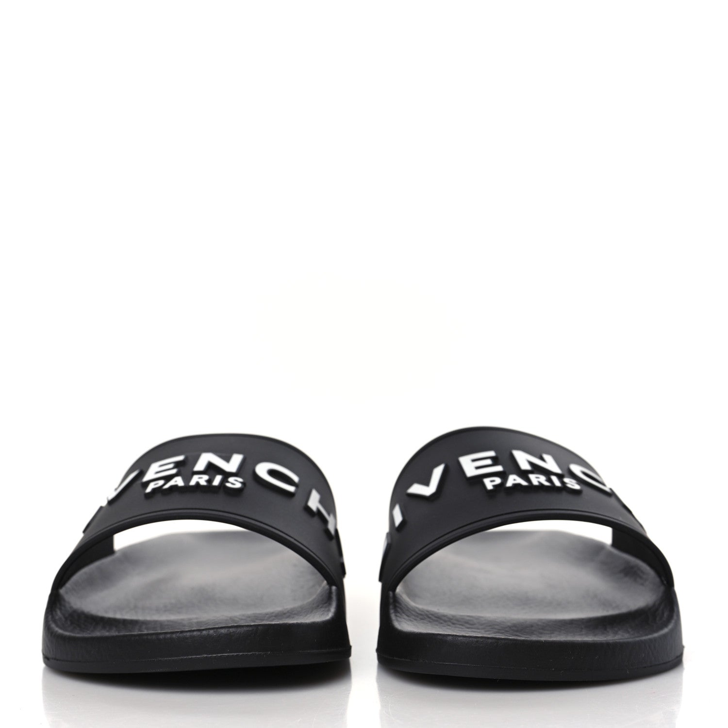 Givenchy Rubber Logo Pool Slide Sandals 35 Black 2 of 7
