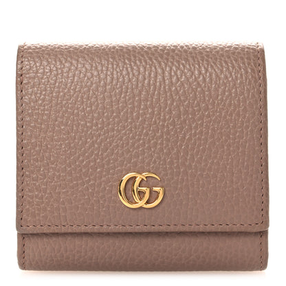 Gucci Dollar Calfskin Medium GG Marmont Wallet Beige 1 of 8