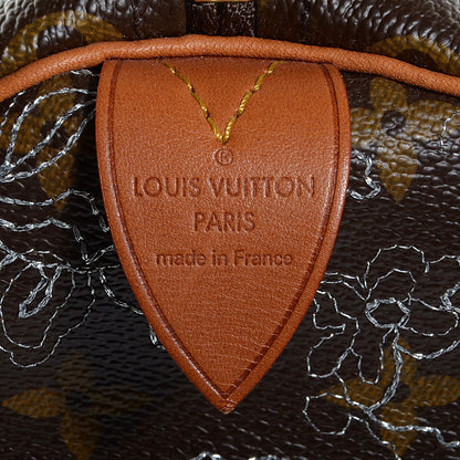 Louis Vuitton Monogram Dentelle Speedy 30 Silver 7 of 7